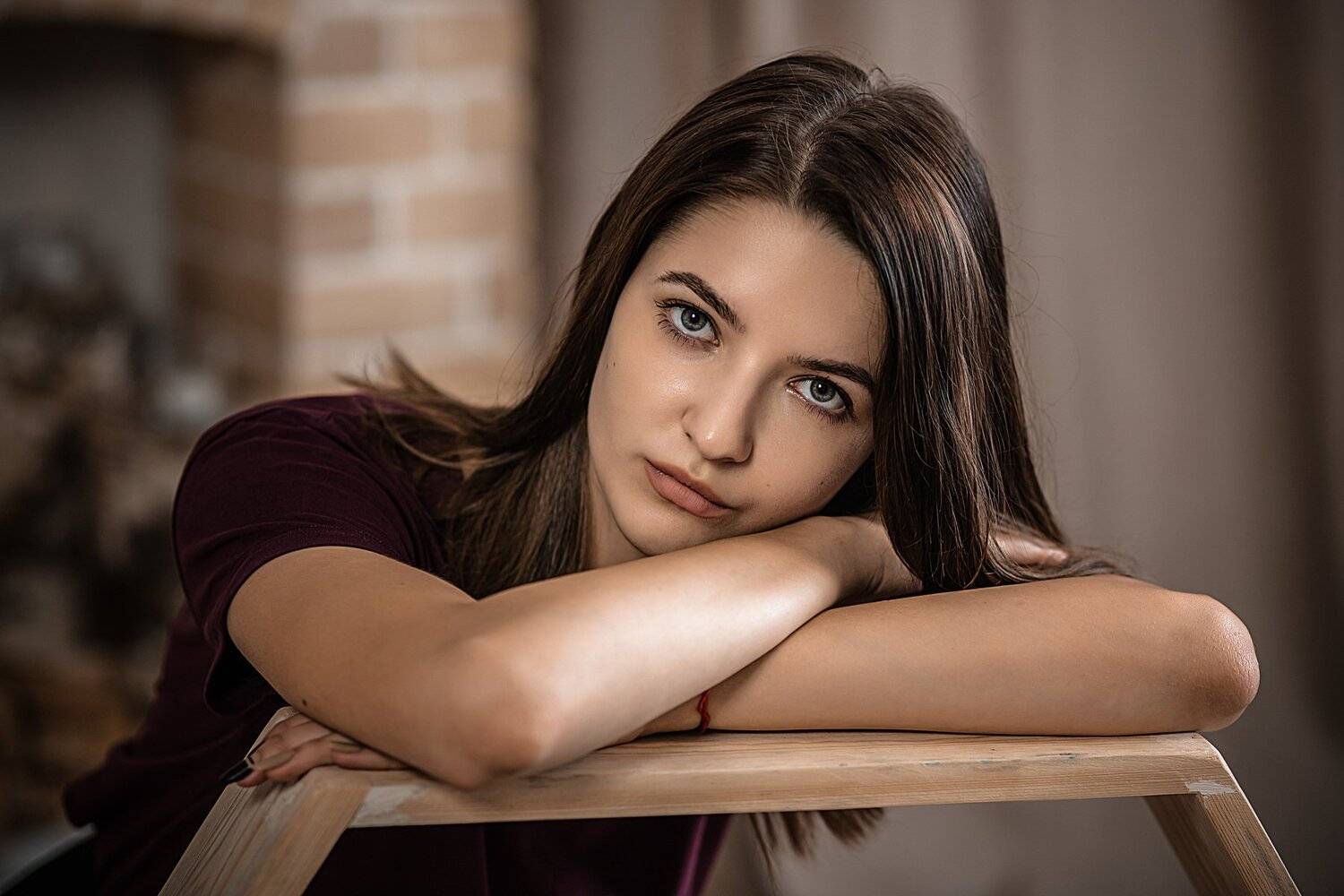 девушка , портрет, фотосессия, студия, макияж, гламур, Владимир Васильев