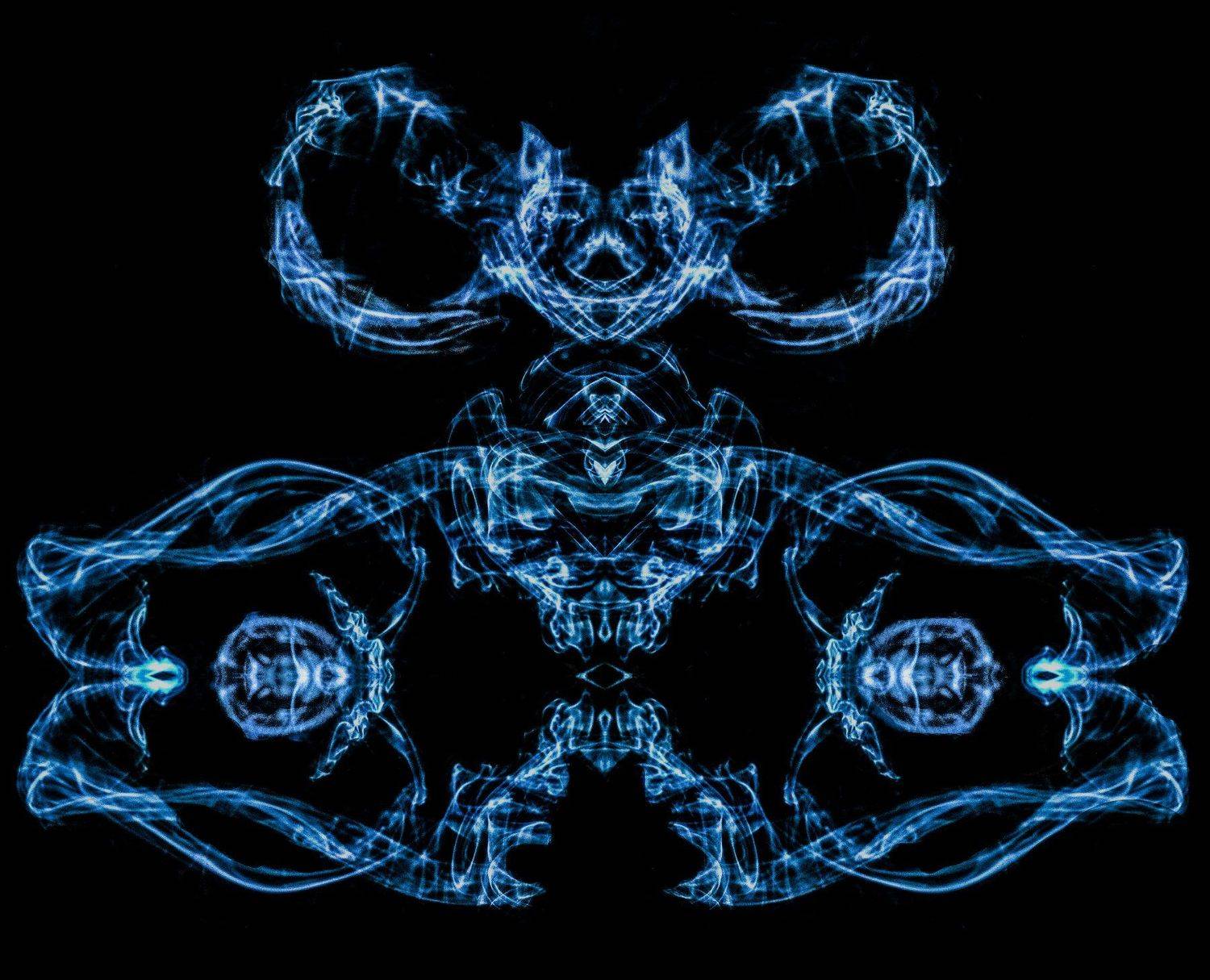 smoke, art, blue, black, абстракция, , Армашов-Тельник Григорий