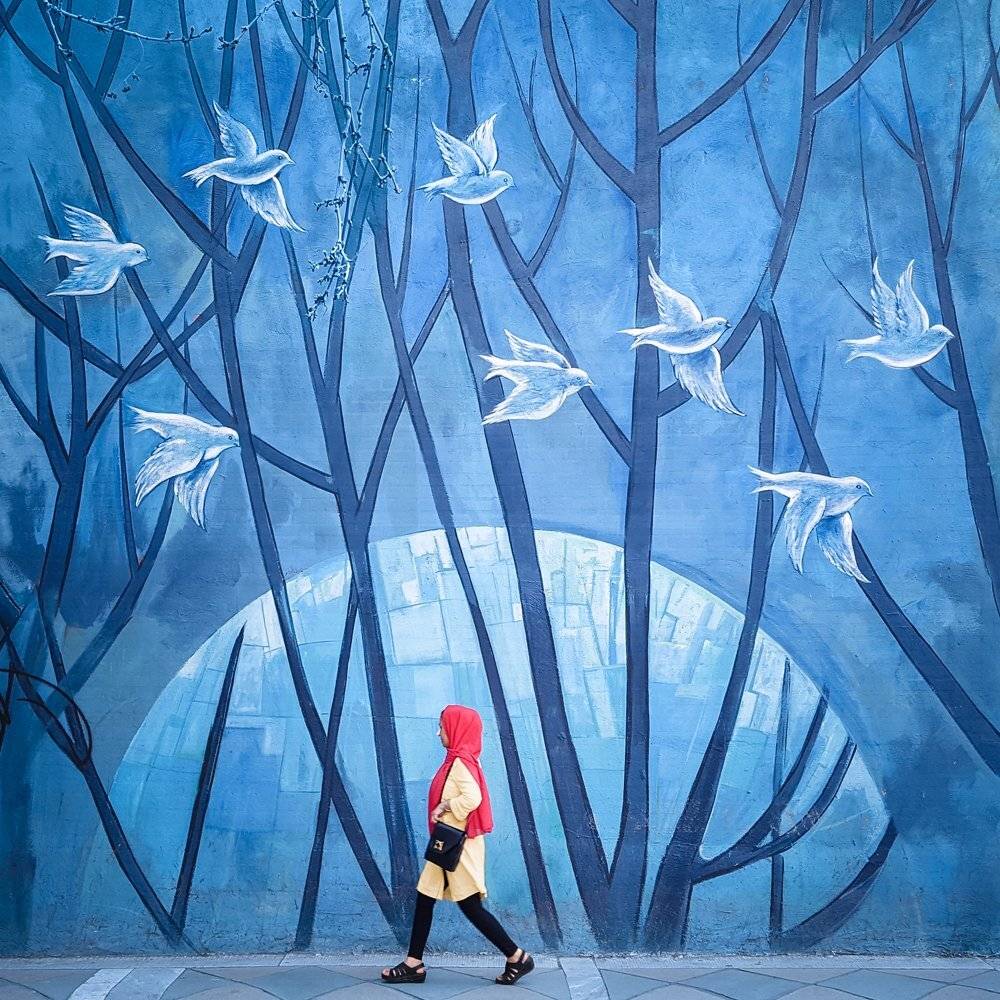 street, human, blue, conceptual, art, fine art, Mohammad Dadsetan