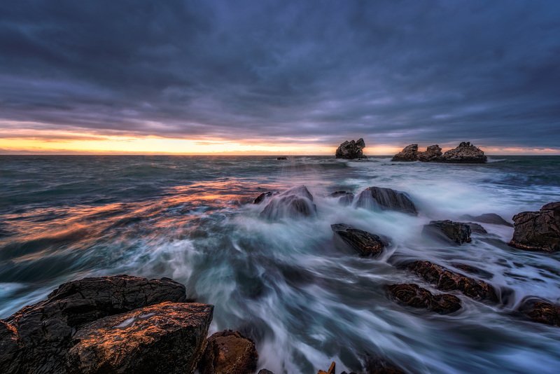 утро, солнце, крым, море, волны, берег Черноморский рассвет. фото превью