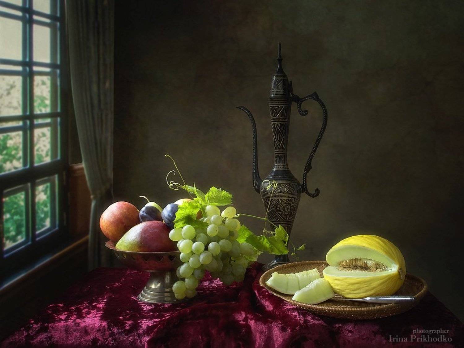 натюрморт, художественное фото, винтажный, ретро, фрукты, дыня, Ирина Приходько
