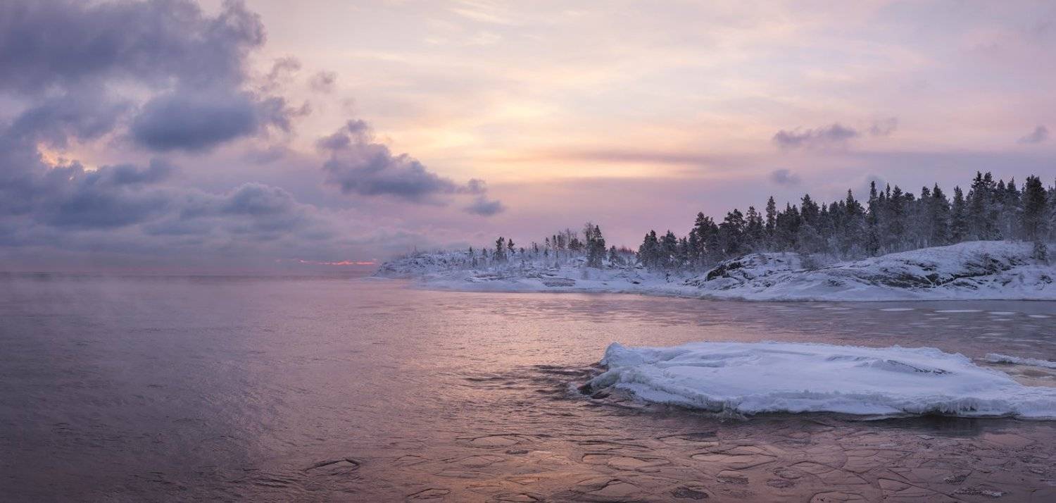 Карелия, шхеры, Ладога, зима, Арсений Кашкаров