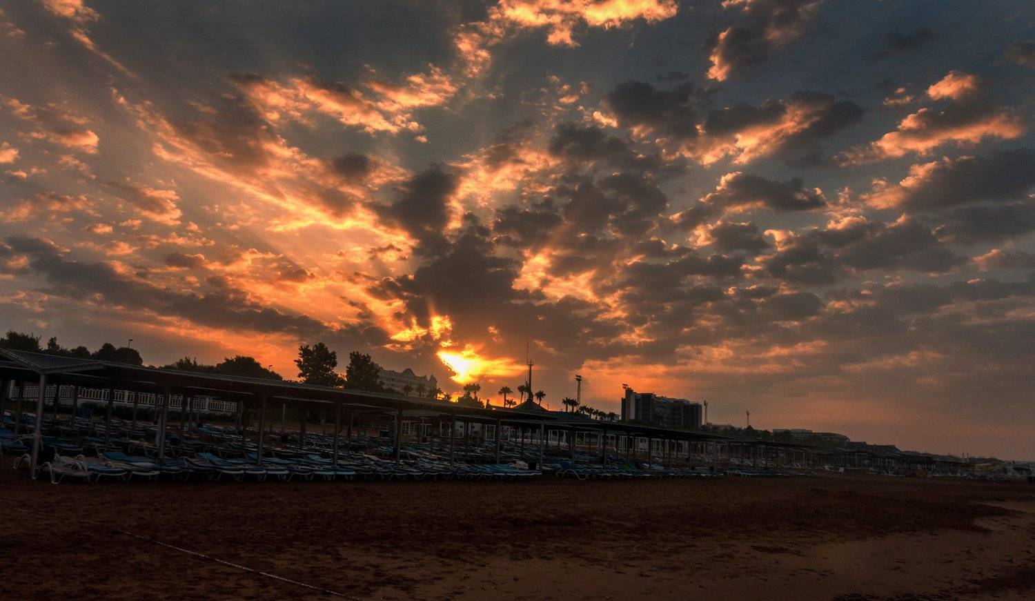 восход, лето, небо, облака, пляж, Турция, пейзаж, Армашов-Тельник Григорий