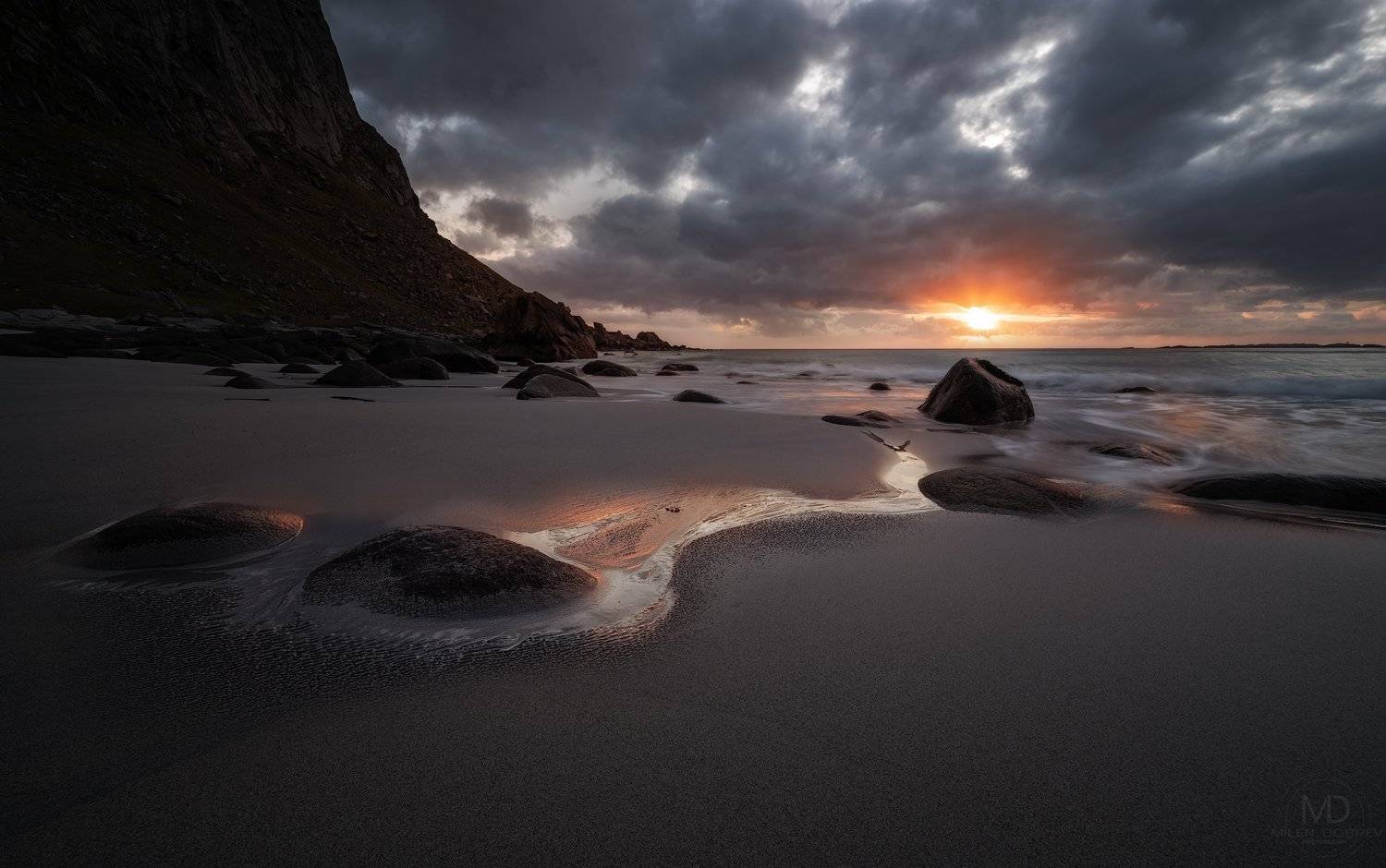 sunset, ocean, seascape, Милен Добрев
