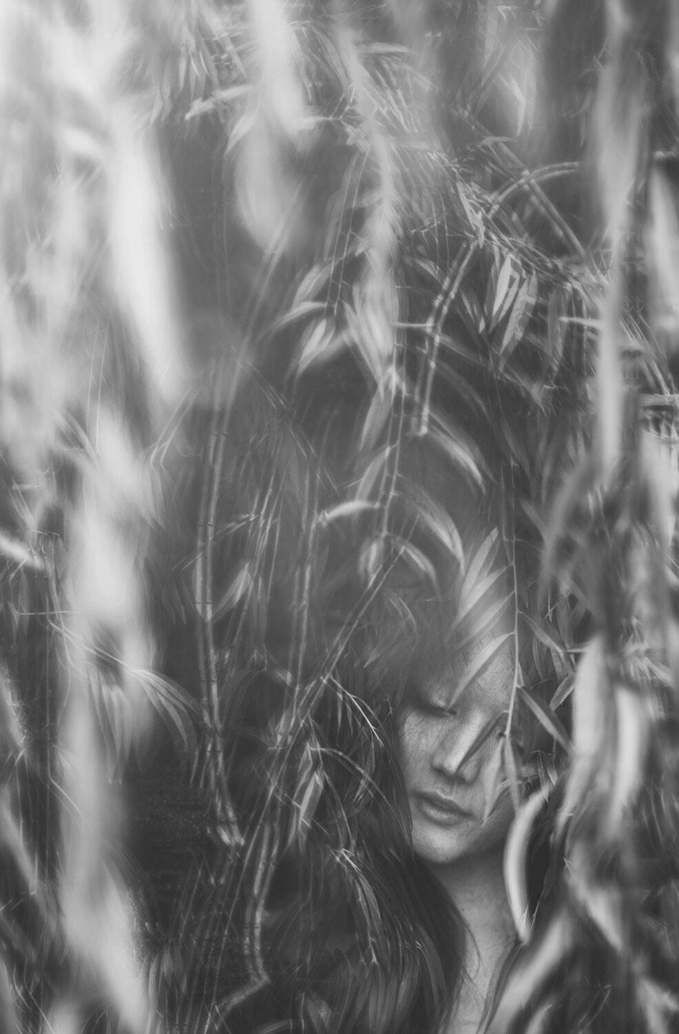 портрет,девушка,чб,природа, Мария Буданова