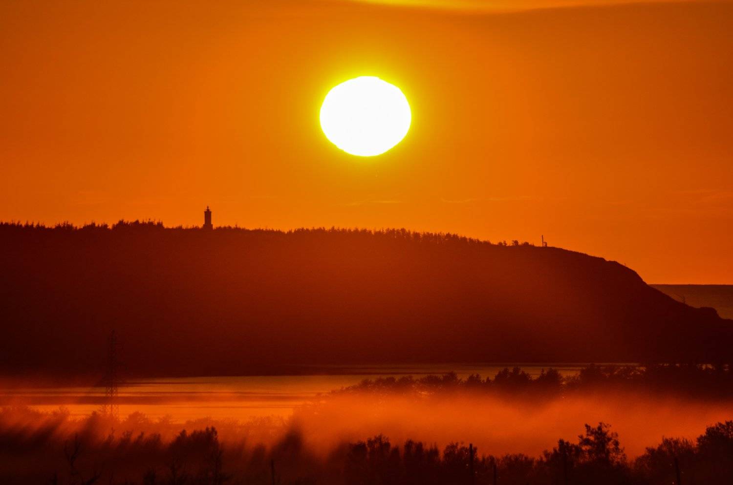 закат, осень, пейзаж, природа, солнце, Вероника Романенко