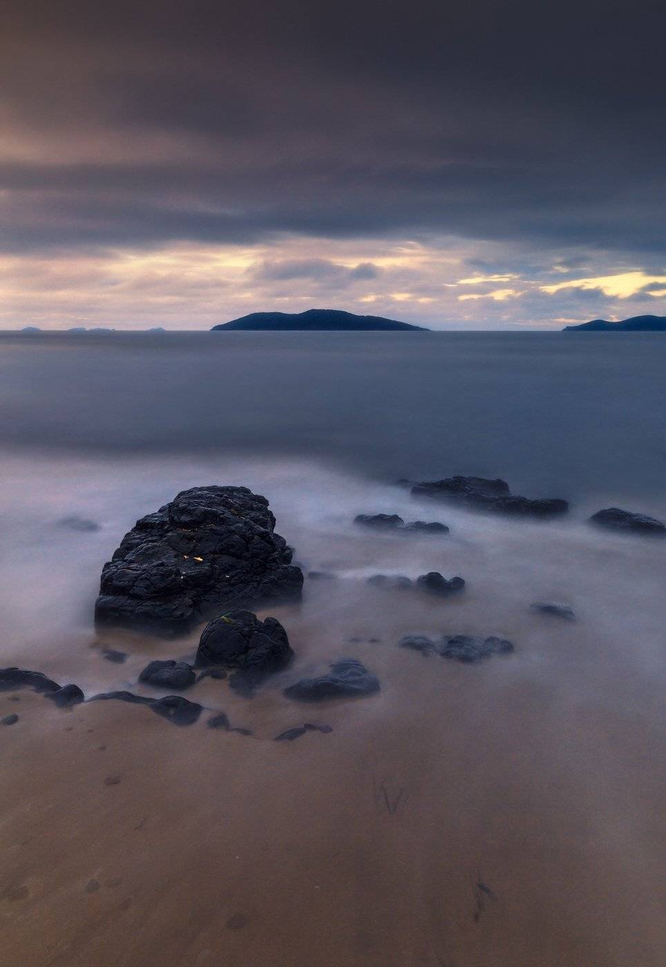 море, вечер, камень, Андрей Кровлин