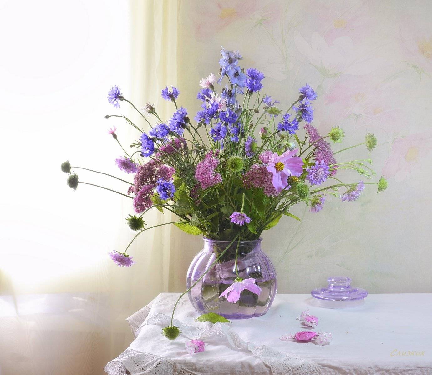 натюрморт,лето,букет,настроение,композиция,разнотравье,утро, Инаида