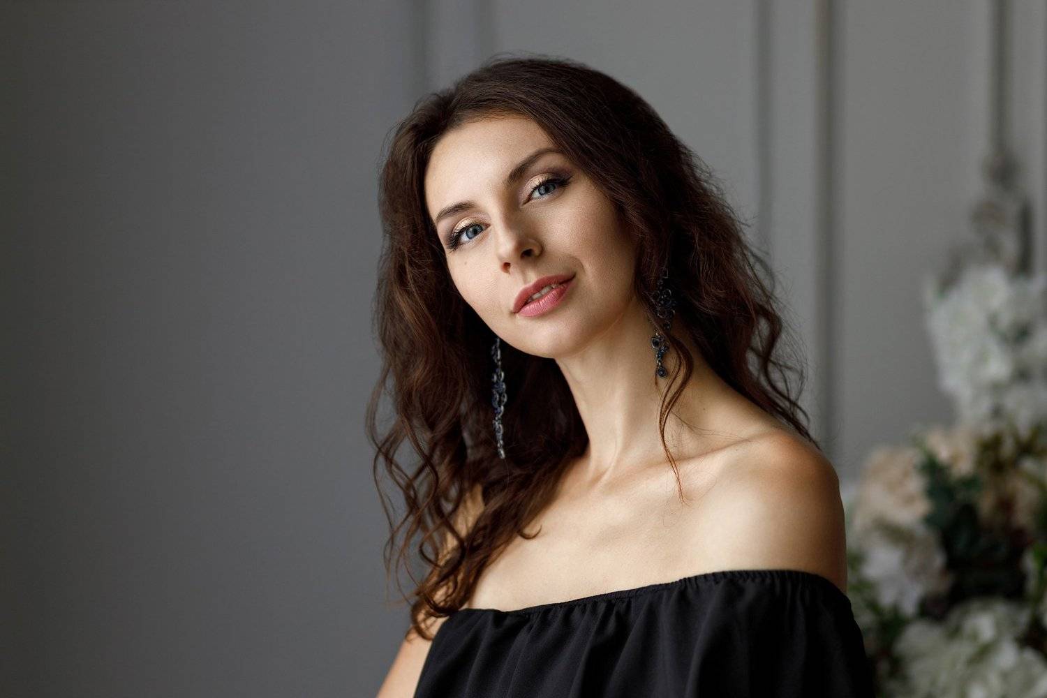 девушка взгляд портрет студия, Ксения Сергеева