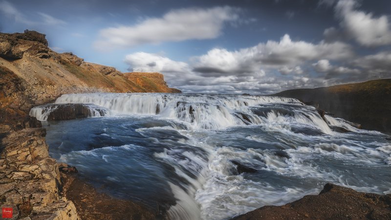 iceland, gullfoss, landscape, исландия Gullfoss фото превью
