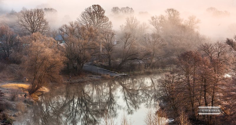 Утро на реке фото превью