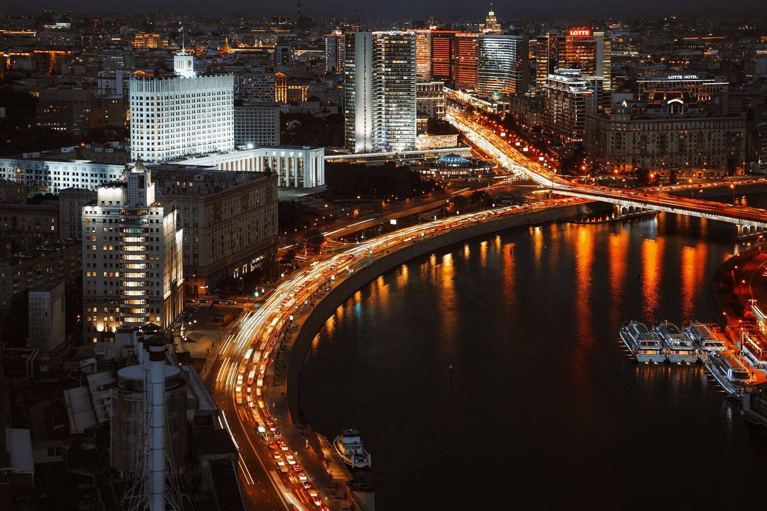 белый, дом, правительство, арбат, новый, река, москва, вечер, ночь, огни, оранжевый, панорама, город, white, house, government, arbat, new, river, moscow, evening, night, lights, orange, panorama, city, Юрий Шурчков