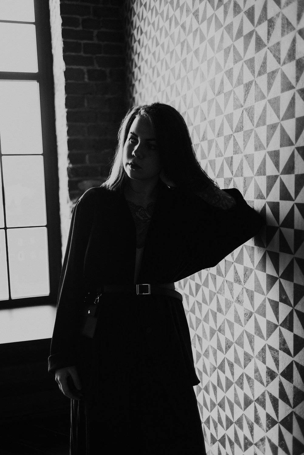 портрет, чб, фотостудия, Полина Евтифеева