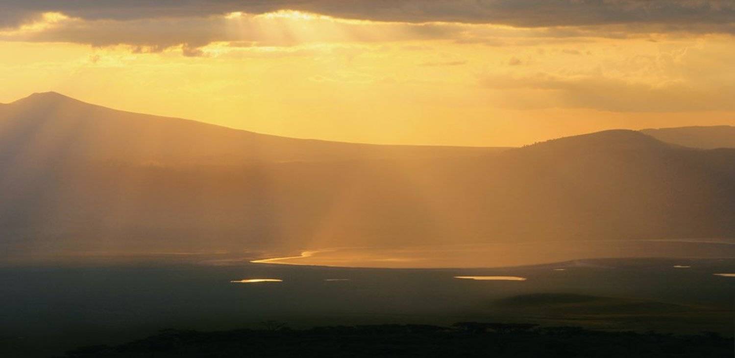 африка, кратер, закат, сафари, танзания, Вера Мурашкина