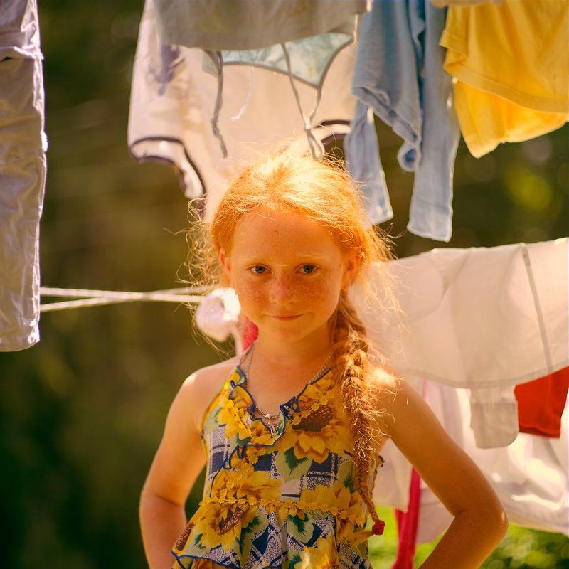 Вика...Солнце...Постирушки фото превью