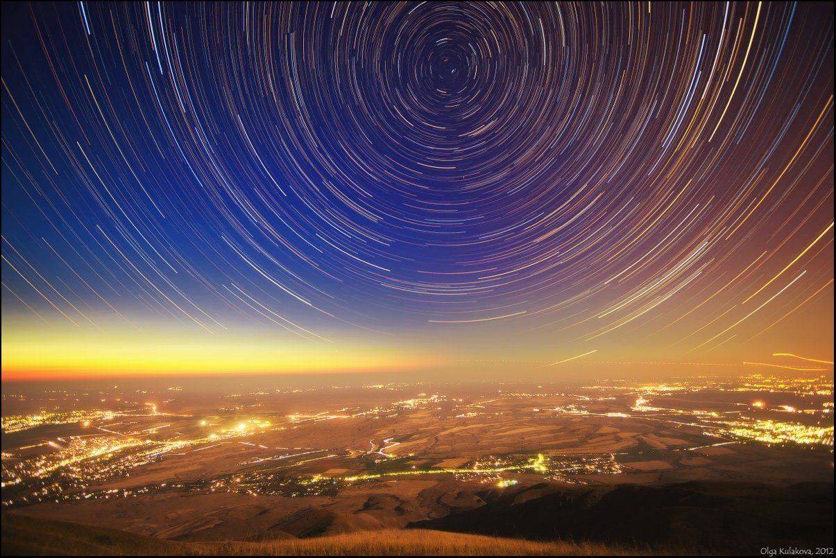 startrails, ушконыр, ночь, звезды, Ольга Кулакова