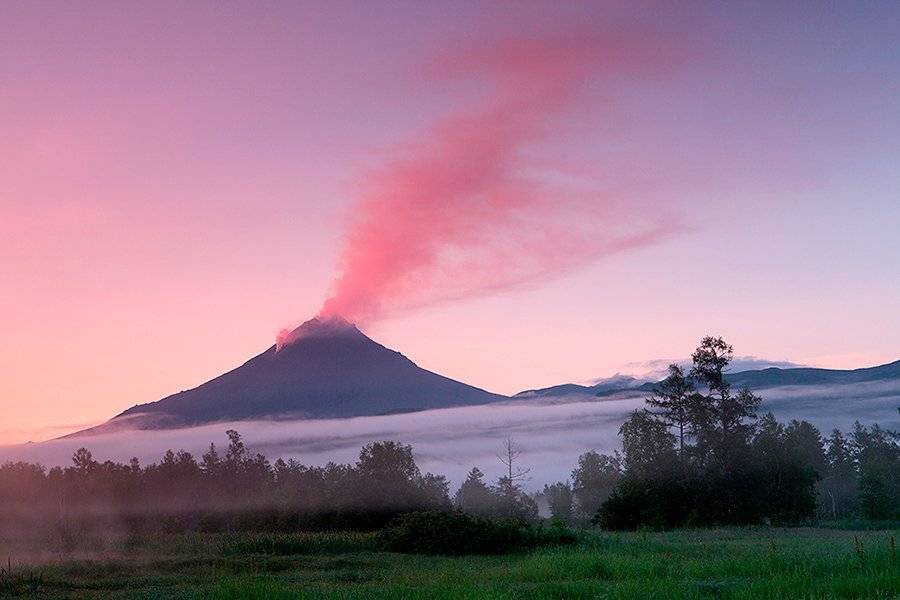 камчатка, вулкан, кизимен, рассвет, Денис Будьков