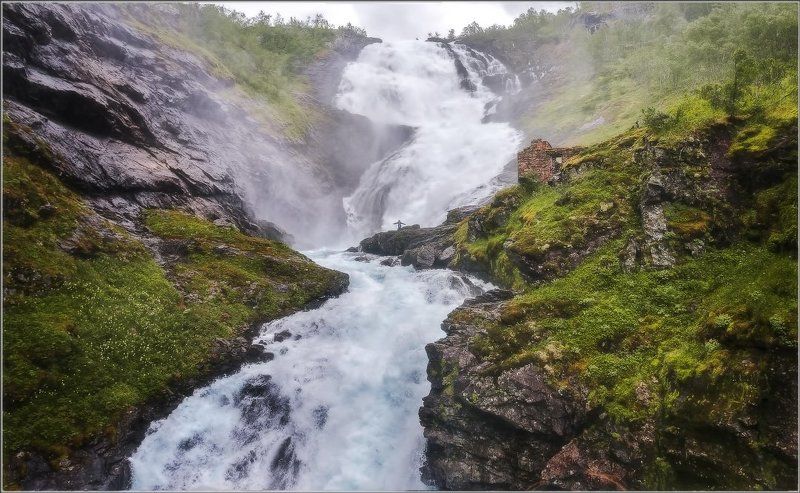 нрвегия, водопад,  кьосфоссен, флом Песня  водопада Кьосфоссен фото превью