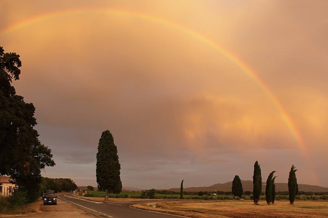 италия, тоскана,радуга, Игорь Дубровский
