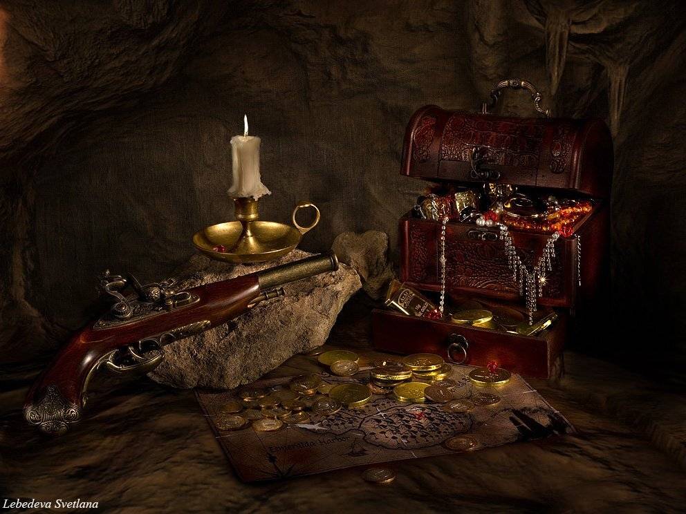 натюрморт,фотонатюрморт,подсвечник,ларец,, Светлана Л.