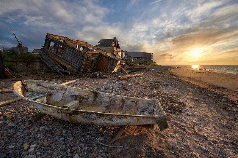 белое, море, сюзьма, шторм У разбитого корыта фото превью