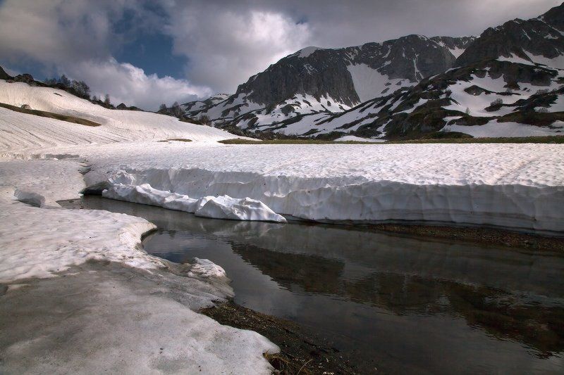 горы , лаго-наки, оз.псенодах Псенодах весенний фото превью