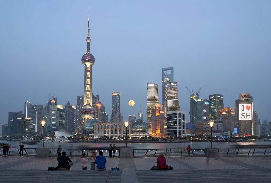 китай, , , шанхай, , , закат, , , набережная, , , бунд, , , вайтань, Марченко Дмитрий