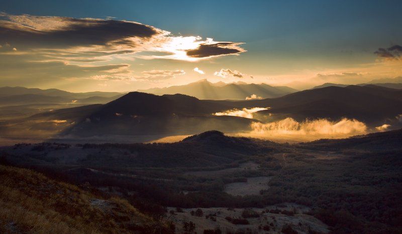 горы, лаго-наки, рассвет Долина рассветная фото превью
