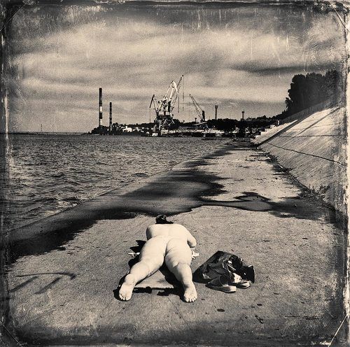 Хабаровск. Вид на Речной порт.