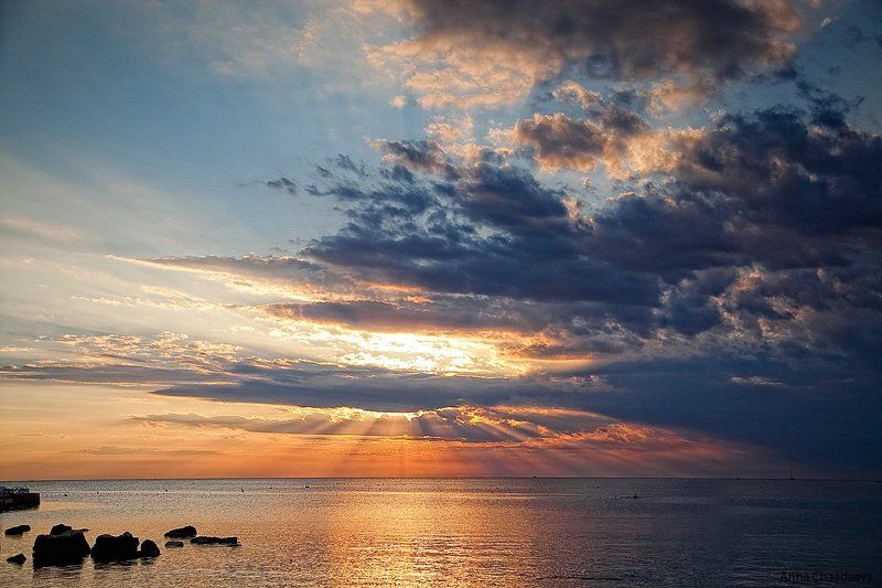 Закат фото превью