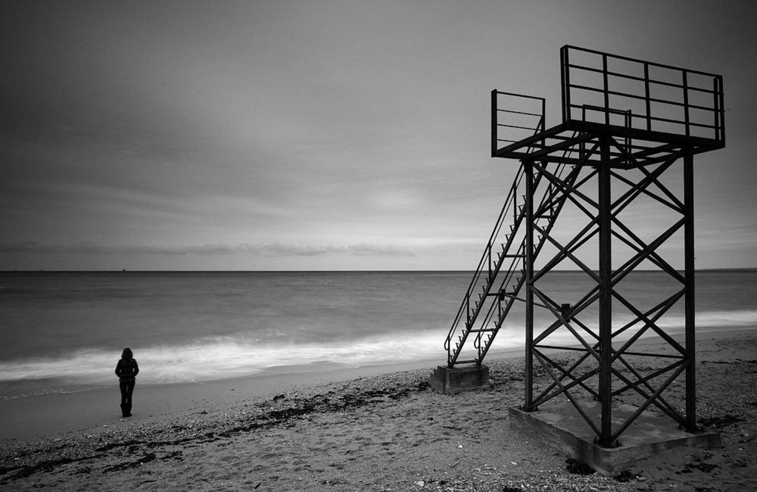 b&w, пейзаж, черное море, Nikita