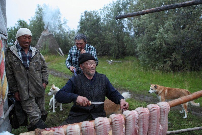 индигирка, бивень мамонта Люди Индигирки фото превью