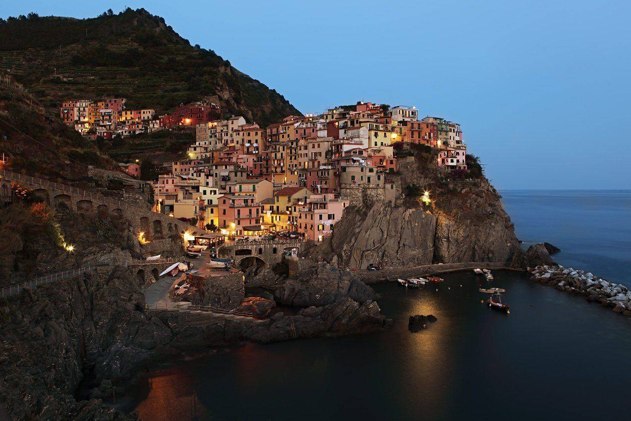 италия, лигурия, манарола,вечер, море, Игорь Дубровский