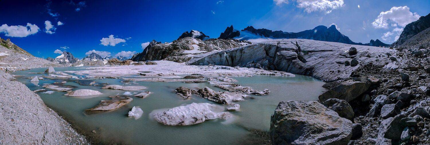 горы, ледник, озеро, Олег