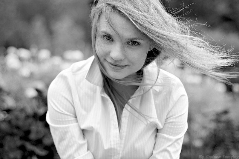 andrew samylov, one light photography, андрей самылов, портрет, девушка, чб Настя фото превью