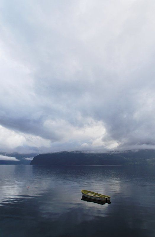 иннвик, норвегия Туманный вечер в Иннвике фото превью