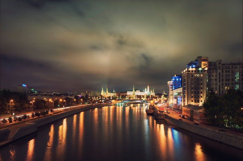 пейзаж, архитектура, город, ночь Night City View (again) фото превью