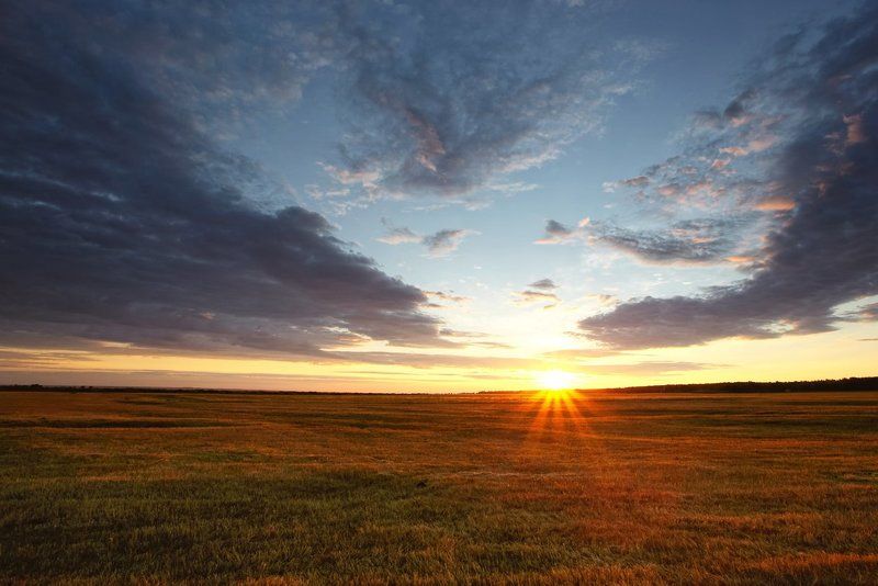 про рассвет в степи фото превью
