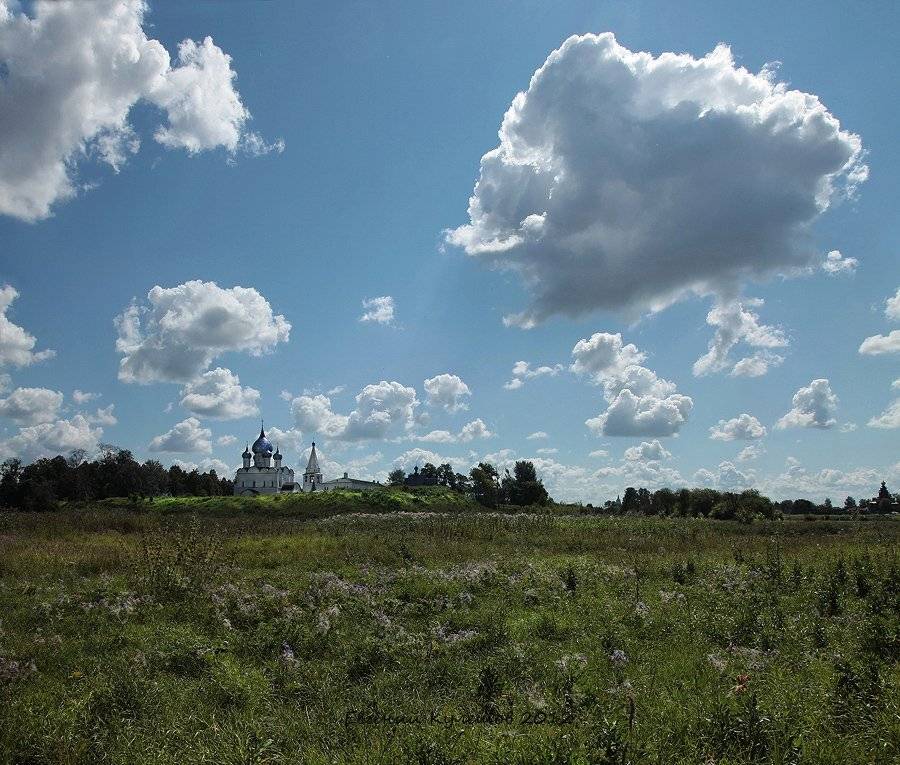 суздаль, русь, день,зной,  луга,  владимирская область, церковь, храм, кулешов евгений, евгений кулешов, Кулешов Евгений