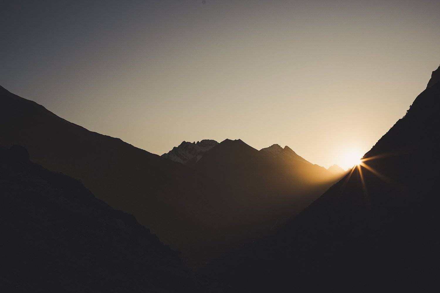 Башиль, Булунгу, кбр, Кавказ, горы, закат, Владимир Кочкин