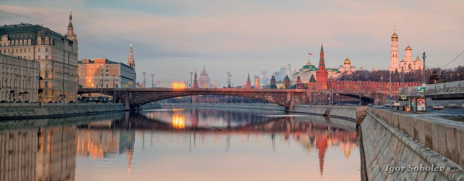 москва, кремль, москва-река, утро, moscow, kremlin, moscow river, morning, Игорь Соболев