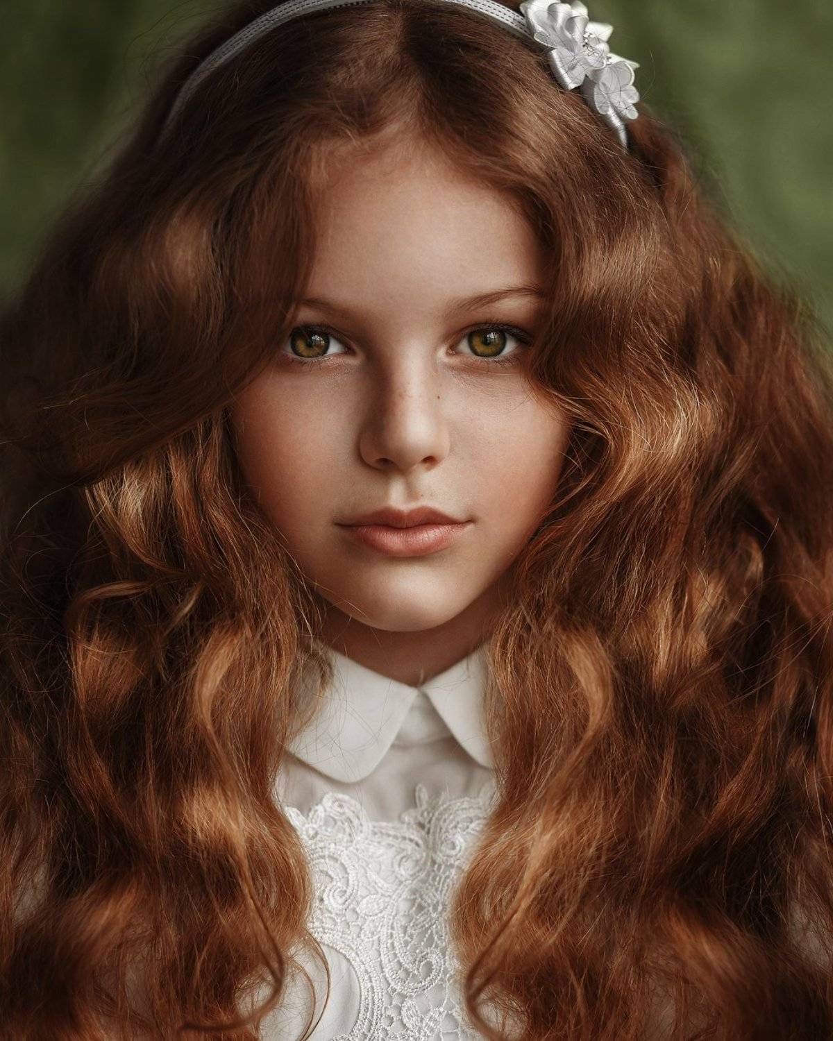 портрет, рыжая, рыжие волосы, девушка, Надежда Бочарникова