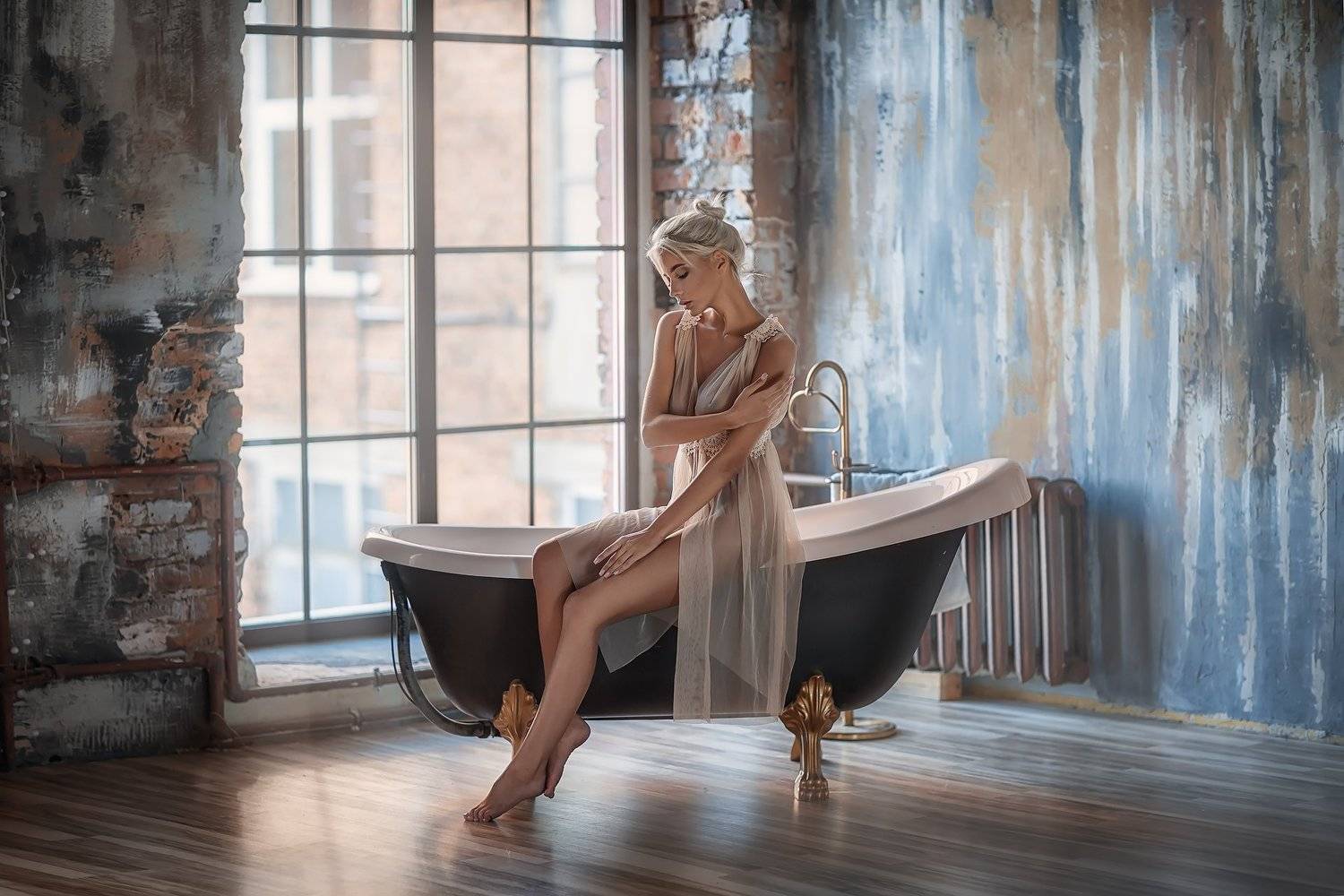 модель, девушка, ванна, Бармина Анастасия