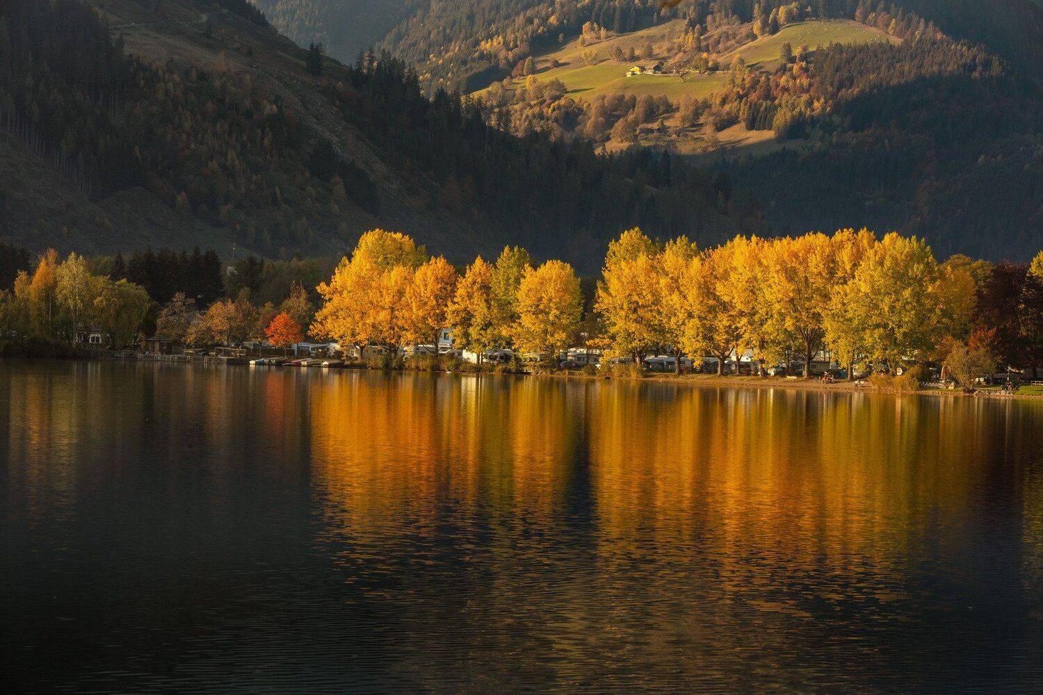 цель ам зее, осень, озеро, горы, австрия,,  Marat Max (Марат Макс)