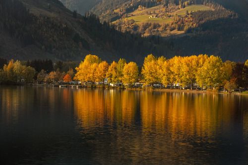 АВСТРИЯ. ГОРНОЕ ОЗЕРО ЦЕЛЬ АМ ЗЕЕ.