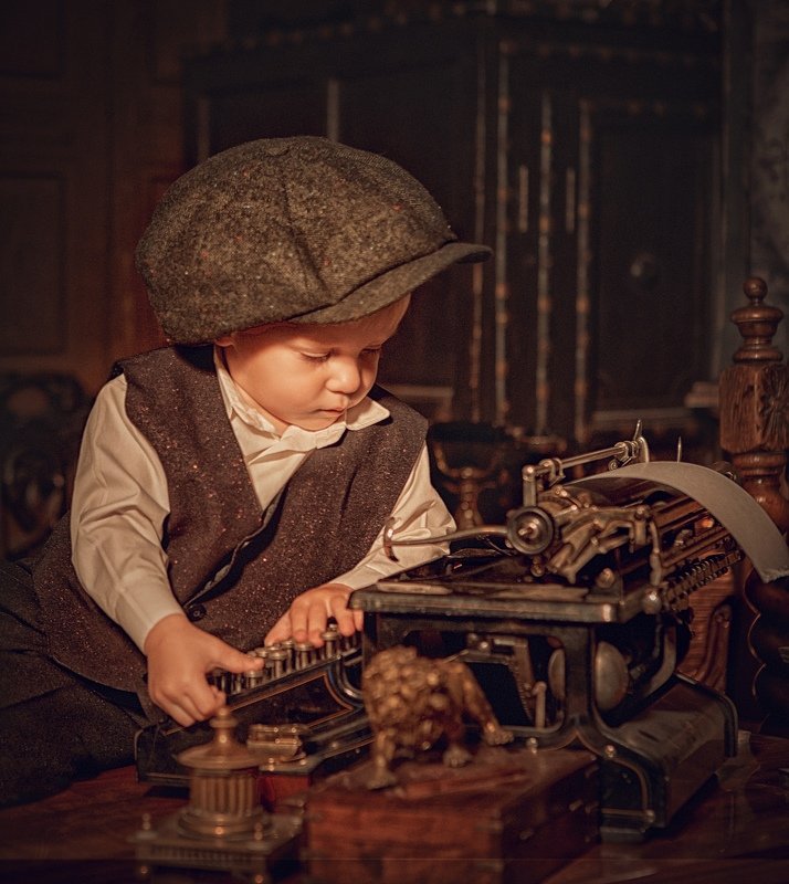 портрет, мальчик, студия_цитадель, rekhov За папиным столом фото превью