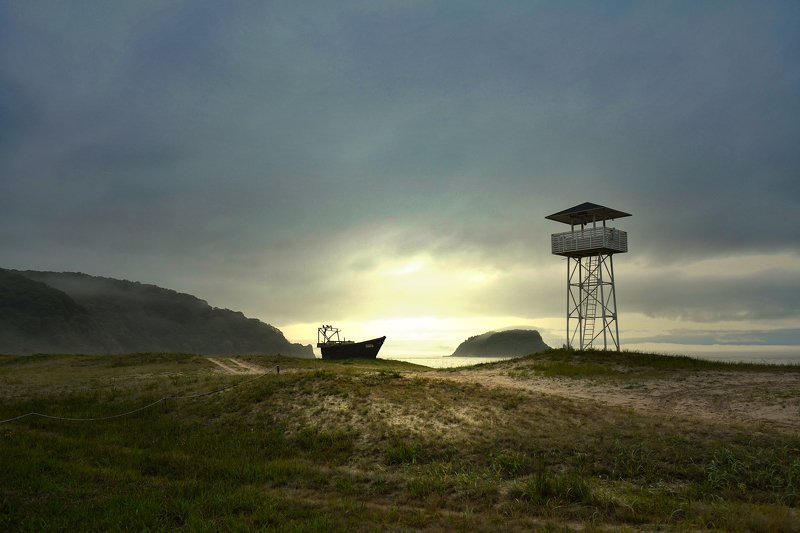 Утро на берегу фото превью