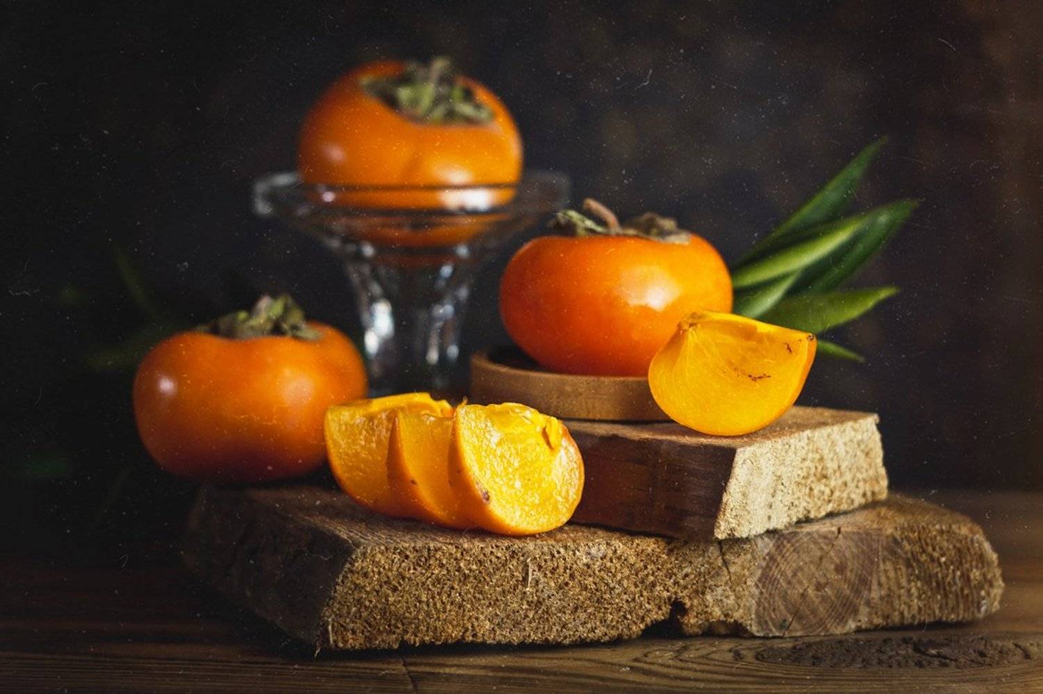 хурма, боке, натюрморт, дерево, еда, фон, оранжевый, still life, Алла Семенова