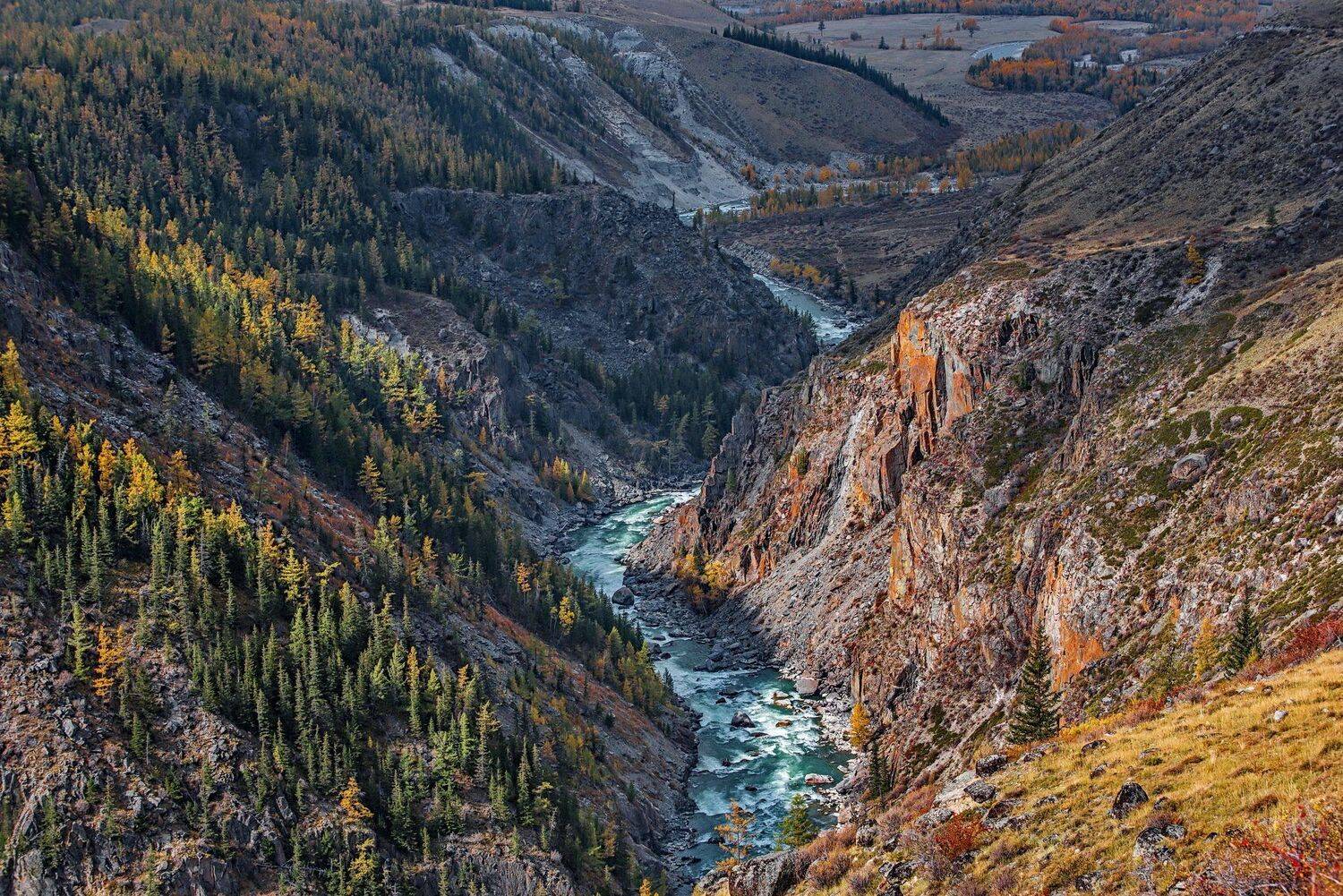горы. осень. алтай. аргут., Евгений Дроботенко