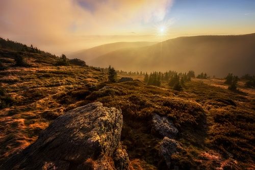 Autumn Evening in Red Mountain